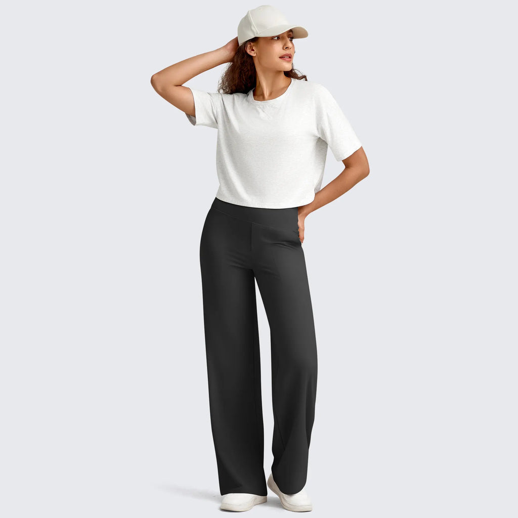 Women's High-Waist Yoga Pants with Pockets