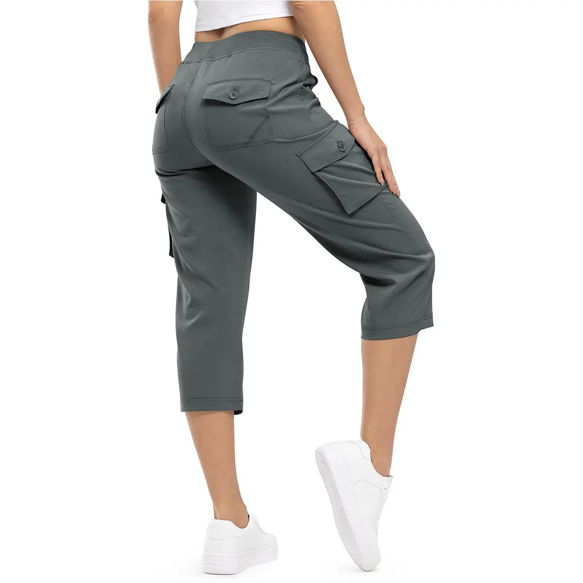Women's Cargo Capris UP TO XXXXL Outdoor Lightweight Casual  Pants Trip Loose Shorts Summer Style Moms over 30 Comfy wear ootd Bottoms Basic Khaki  Black #outdoorfun
