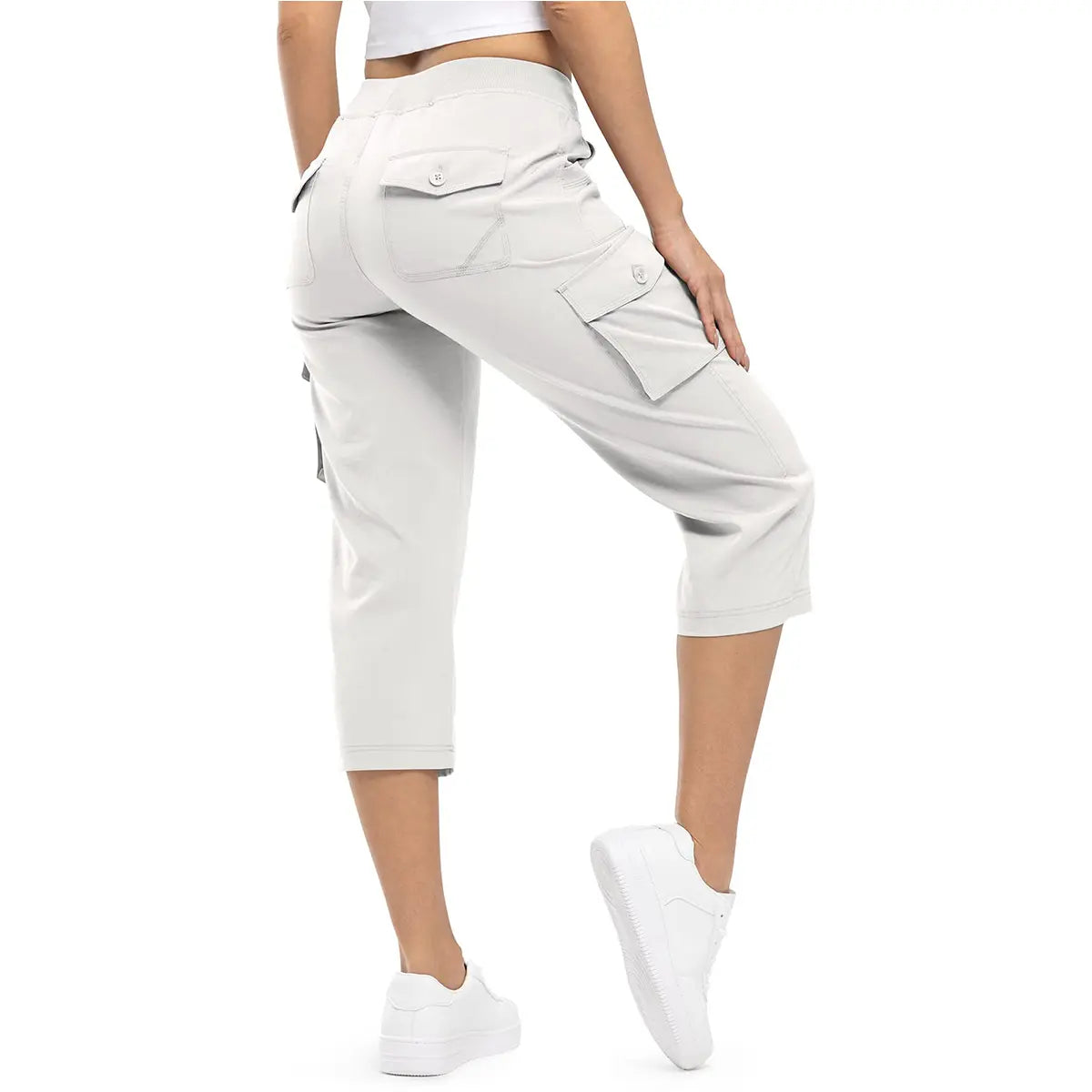 Women's Cargo Capris UP TO XXXXL Outdoor Lightweight Casual  Pants Trip Loose Shorts Summer Style Moms over 30 Comfy wear ootd Bottoms Basic Khaki  Black #outdoorfun