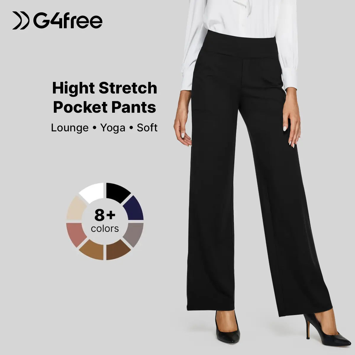 Women's High-Waist Yoga Pants with Pockets