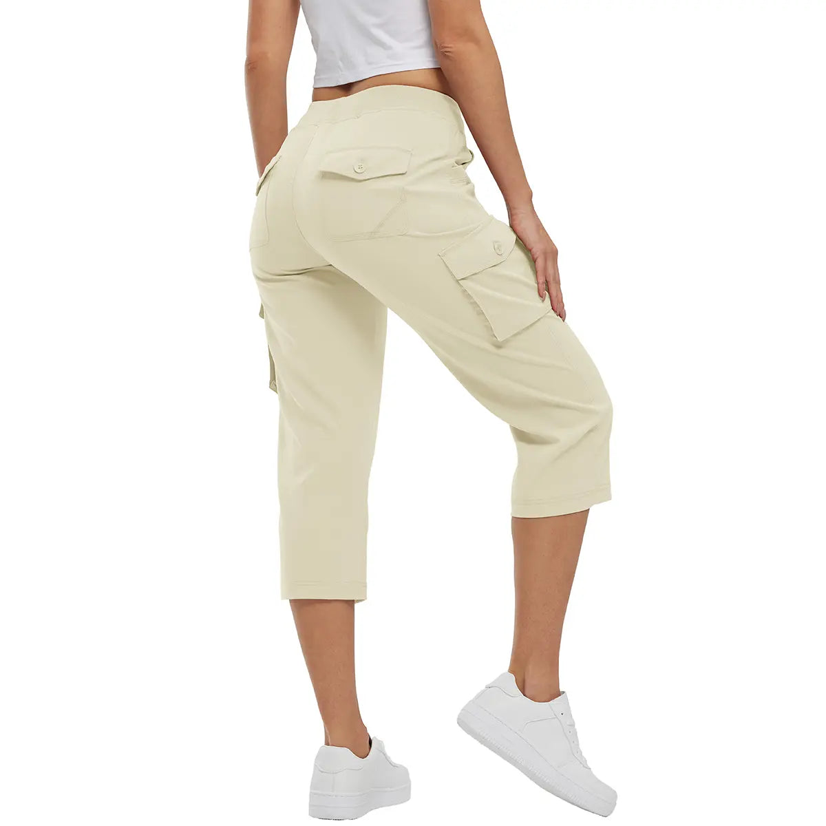 Women's Cargo Capris UP TO XXXXL Outdoor Lightweight Casual  Pants Trip Loose Shorts Summer Style Moms over 30 Comfy wear ootd Bottoms Basic Khaki  Black #outdoorfun