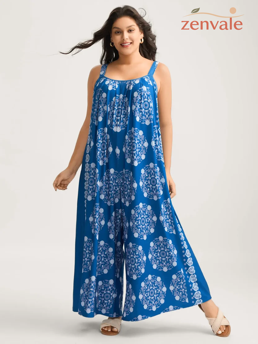 Zenvaler Sunkissed Floral Batik Maxi Dress for Women
