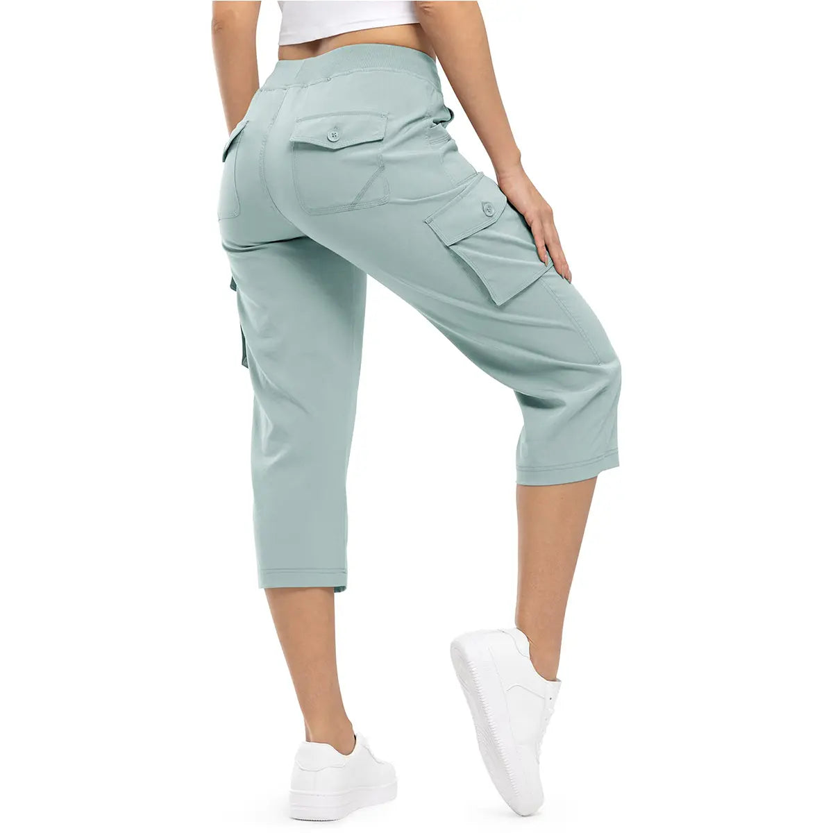 Women's Cargo Capris UP TO XXXXL Outdoor Lightweight Casual  Pants Trip Loose Shorts Summer Style Moms over 30 Comfy wear ootd Bottoms Basic Khaki  Black #outdoorfun