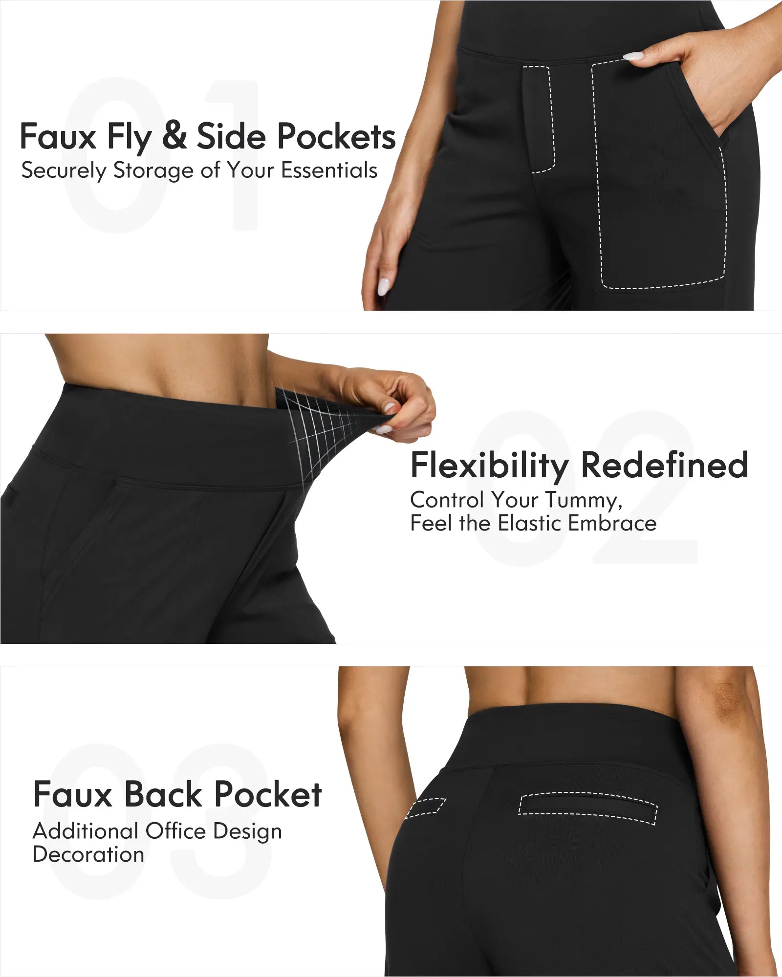 Women's High-Waist Yoga Pants with Pockets