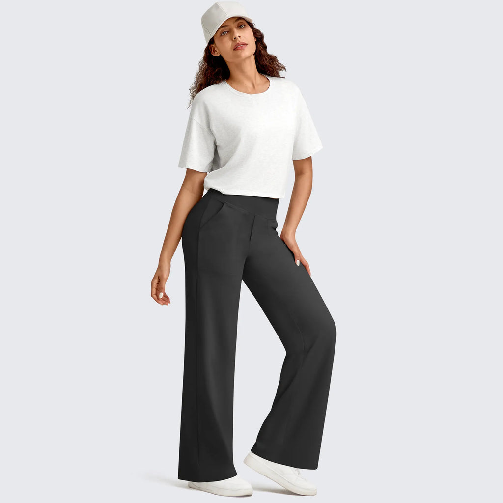 Women's High-Waist Yoga Pants with Pockets