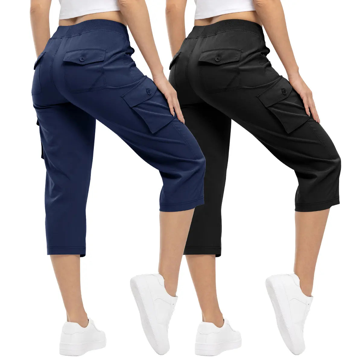 Women's Cargo Capris UP TO XXXXL Outdoor Lightweight Casual  Pants Trip Loose Shorts Summer Style Moms over 30 Comfy wear ootd Bottoms Basic Khaki  Black #outdoorfun