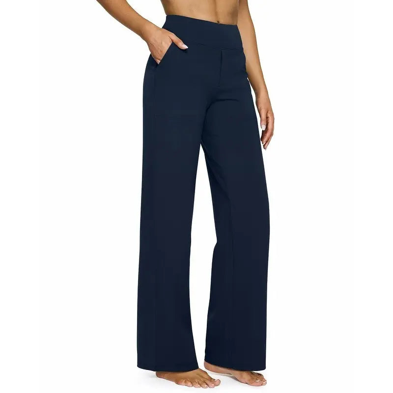 Women's High-Waist Yoga Pants with Pockets
