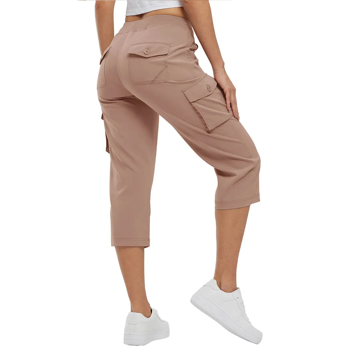 Women's Cargo Capris UP TO XXXXL Outdoor Lightweight Casual  Pants Trip Loose Shorts Summer Style Moms over 30 Comfy wear ootd Bottoms Basic Khaki  Black #outdoorfun