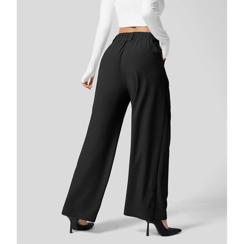【Creator’s Pick】Halara Flex High Waisted Pocket Wide Leg Waffle Work Pants
