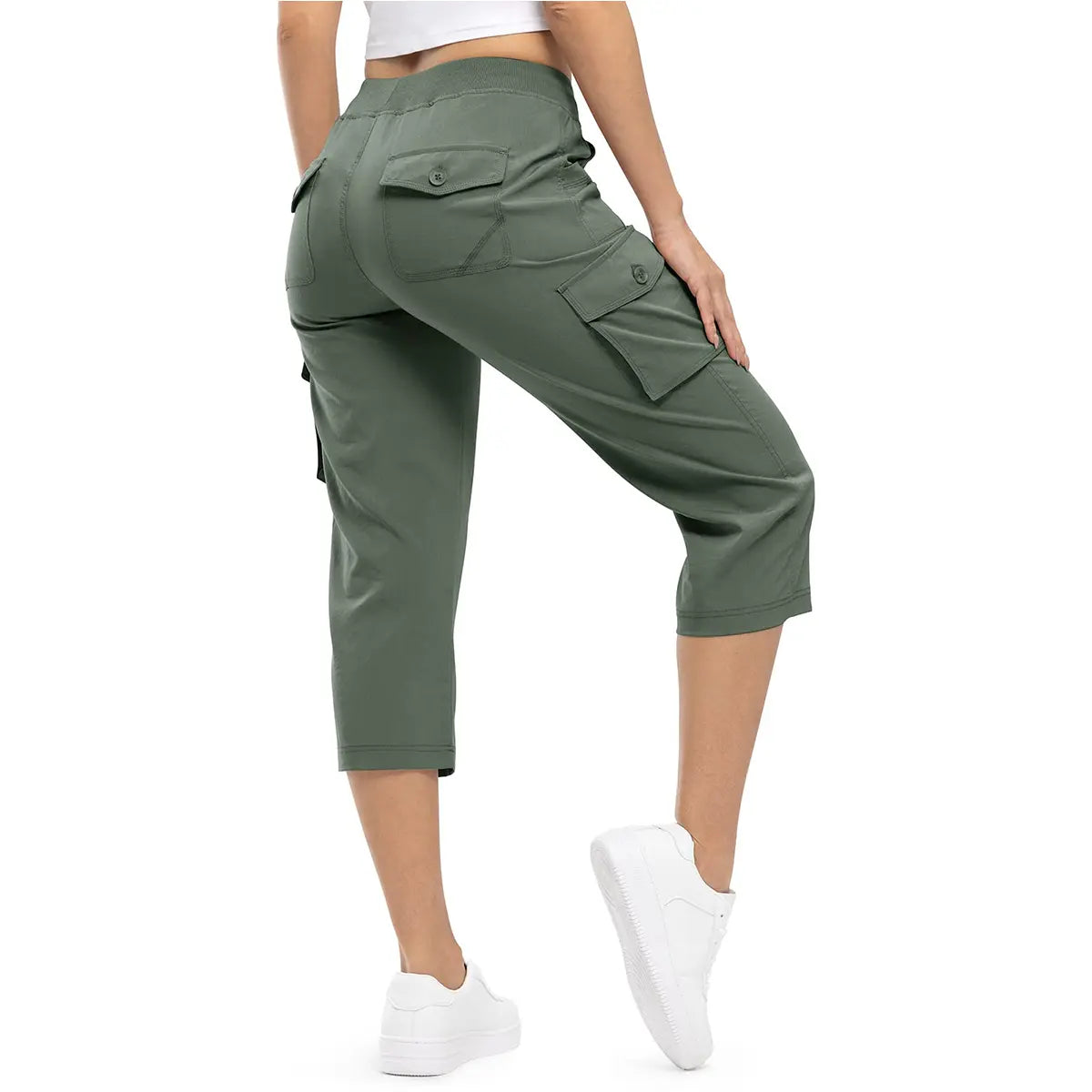 Women's Cargo Capris UP TO XXXXL Outdoor Lightweight Casual  Pants Trip Loose Shorts Summer Style Moms over 30 Comfy wear ootd Bottoms Basic Khaki  Black #outdoorfun